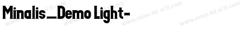 Minalis_Demo Light字体转换